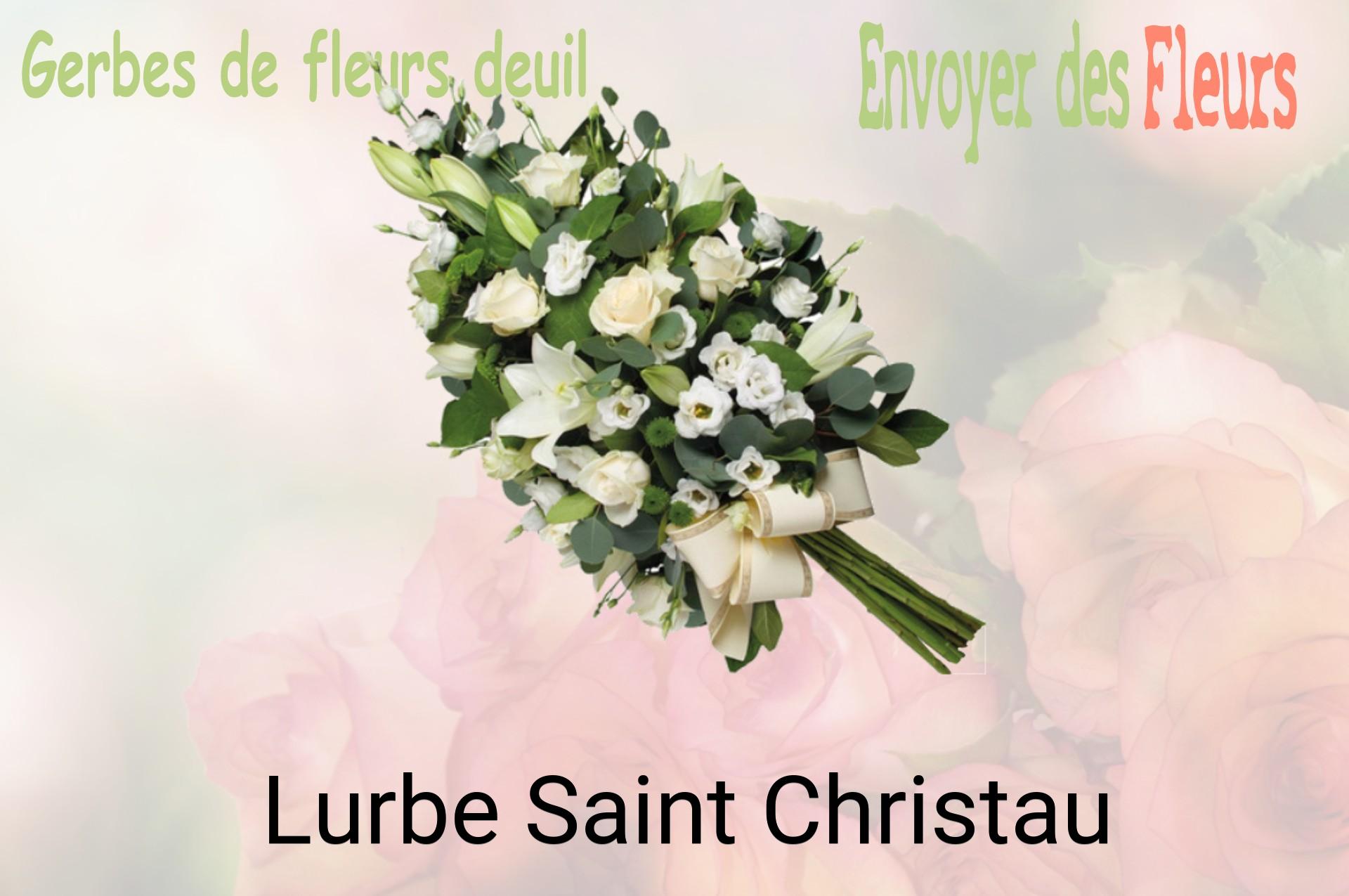 Gerbe de fleurs de deuil livrée à Lurbe-Saint-Christau